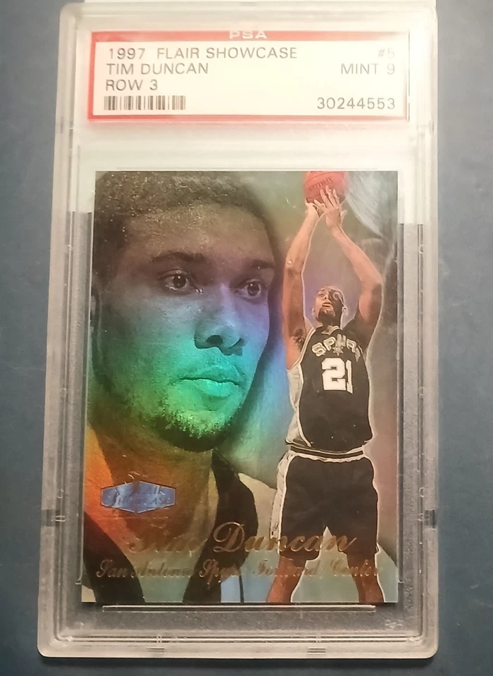 1997-98 Flair Showcase - Tim Duncan #5 Row 3 (RC) - Image 1 of 1