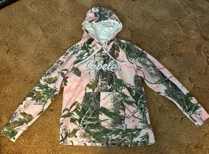 Cabela's Women’s Pink Camo Pullover Hoodie, Fleece, Large - Picture 1 of 4