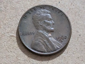 1960 D Lincoln Cent Penny Circulated Uncertified Ungraded - Picture 1 of 2