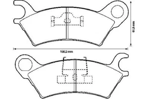 Mazda 929 AV BENDIX 572372B Brake Pad Set (HBY53328Z) - Picture 1 of 1