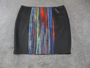 Crossroads Tube Skirt XL Stretch Rear Zip Office Business Black New - Picture 1 of 11