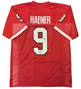 JAKE HAENER SIGNED AUTOGRAPH PRO STYLE RED JERSEY FRESNO STATE BULLDOGS BAS COA - Picture 1 of 1