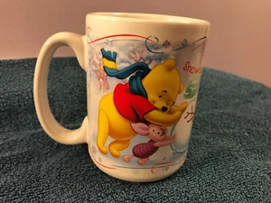 Disney Coffee Mug Pooh & friends Snow Day Time for play snowman MAX4988 - Picture 1 of 8