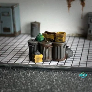 1/64 Diorama City Street Rubbish Bin Model City Scenes Display Props Accessories - Picture 1 of 22