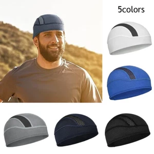 Cooling Skull Cap Helmet Liner Sport Beanie Hat Moisture Sweat Wicking 0 - Picture 1 of 16