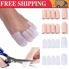 10Pcs Pain Relief Toe Sleeve Gel Silicone Toe Cap Cover Protector Corn Blister