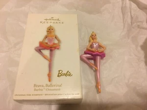 NIB 2012 HALLMARK CHRISTMAS ORNAMENT BARBIE BRAVA BALLERINA NEW Box Damage - Picture 1 of 3