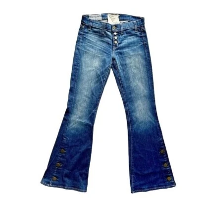 Calça jeans Elizabeth and James Jefferson cintura média lavagem média tamanho 25 - Imagem 1 de 4