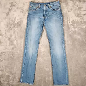 Pantalones de mezclilla Levi's 501XX para hombre 31X33 (etiqueta 31X34) azul botón mosca pierna recta manchas - Imagen 1 de 19