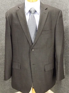 Pronto Uomo Couture Mens 44R Blazer Gray Wool Jacket Houndstooth Sport Coat - Picture 1 of 12