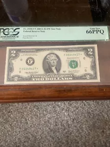 2003A 2 Dollar Star Note Pcgs 66PPQ - Picture 1 of 2