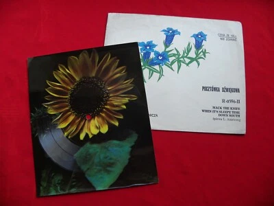 LOUIS ARMSTRONG mack the knife / when it's sleepy time RARE 1975 POLISH FLEXI - Image 1 of 2