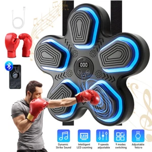 Smart Music Boxing Machine w/ Gloves Adults Kids Training Bluetooth Electronic - Picture 1 of 23