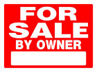 5 Pack - Sign, "For Sale By Owner", Red & White Plastic, 18 x 24-In. -840241