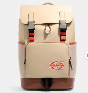 Zaino Coach Track Colorblock Firma Coach Timbro $678 + Borsa Tote Northface - Foto 1 di 8