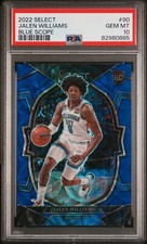 2022-23 Panini Select Jalen Williams BLUE SCOPE PRIZM 89/249 Rc #90 PSA 10