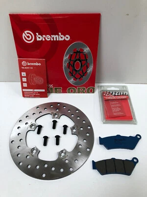 Brembo Bremsscheibe Bremse vorne + Bremsbeläge + Schrauben BMW C1 125 200 - Bild 1 von 3