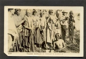 Chaco rppc Indios Cazadores Chaco Argentina 1938 - Imagen 1 de 1