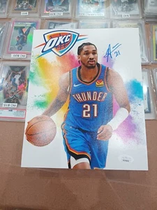 Aaron Wiggins Okc Thunder foto firmata 8x10 autografo autentico Jsa, - Foto 1 di 2