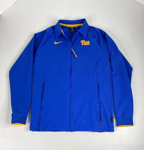 University Of Pitt Panthers Mens Small Nike On Field Full Zip Jacket Long Sleeve Cover