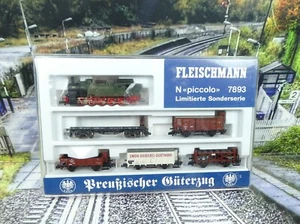 Fleischmann 7893 - Spur N - 6tlg. Preußischer Güterzug - analog - OVP - #A2024 - Foto 1 di 11