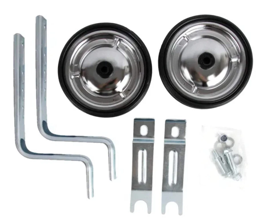 Training Wheels Steel Heavy Duty Adjustable for Kids Bike (14", 16", 18", 20") - image 1 of 1