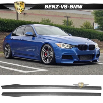 Fits 12-18 BMW F30 3 Series IKON Style 2PCS Side Skirts Panel PP - Polypropylene - Image 1 of 3
