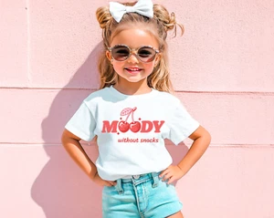 Moody Cherries Valentine's Day T-shirt for Toddler Girls Trendy Graphic Tee - Picture 1 of 13