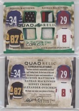 2022-23 Leaf ITG Used Green Spectrum /3 Auston Matthews Nathan MacKinnon #GDR-8