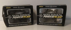 2 NOS General Electric H6054 Halogen Headlamp Headlight Pair Rectangular GE Vtg - Picture 1 of 8