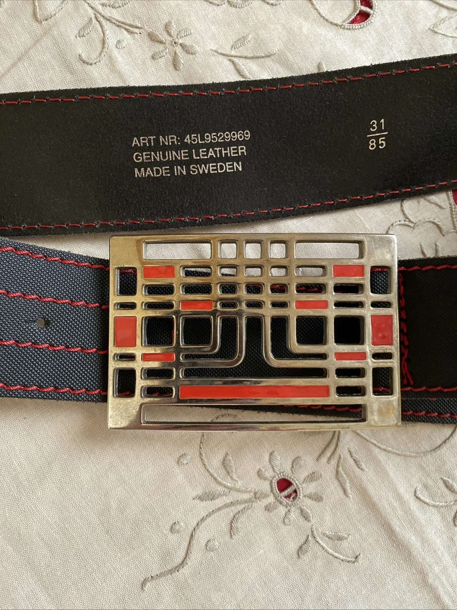 希少】 J.LINDEBERG STOCKHOLM 1990's本革ベルト 希少】 J.LINDEBERG