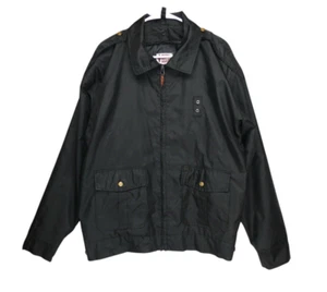 Vintage Tuff Guard Bomber Jacket men Size L Security Guard Uniform Quilted Liner - Picture 1 of 17