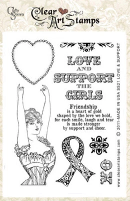 AMOR Y APOYO - Secretos artesanales - Colección de colección conmovedora - Estampillas artísticas transparentes Foto 1 de 2