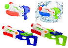 4 PACK 2 STYLE Squirt Soaker High Pressure Water Gun Toy