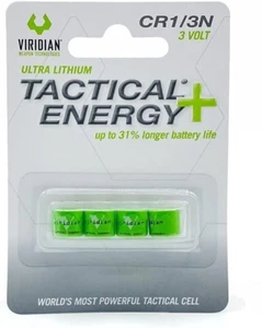 Viridian CR1/3N Tactical Energy+ 3V Lithium Battery - Pack of 4 - Picture 1 of 6