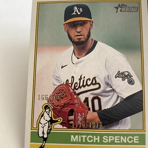 Mitch Spence 2025 Topps Heritage 1776-1976 /200 Parallel SP Insert #373 - Picture 1 of 3