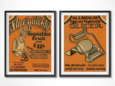 ¡PÓSTER CORTADOR DE HUEVOS AÑOS 50! (hasta 24" x 36") - Gadget de cocina - MCM - Moderno Foto 1 de 4