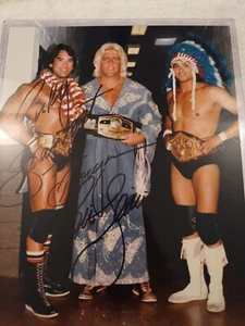 Ric Flair and Ricky The Dragon Steamboat Autographed 8 x11.... - Picture 1 of 1