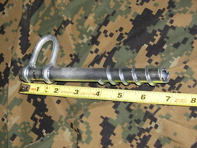 *1 Hecho en Italia Mountain Ice Piton Fecha 1994 7" Largo 4130 Aleación I Tipo Acero Foto 1 de 2