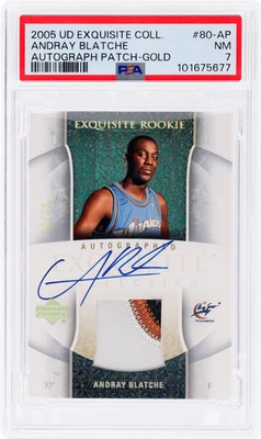 2005 Exquisite Andray Blatche /32 PSA 7 RC - Image 1 of 2