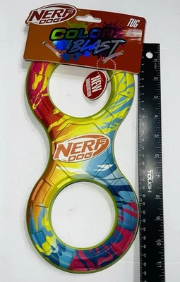 Juguete interactivo NERF Pet Color Blast Infinity Tug Dog goma duradera Foto 1 de 2