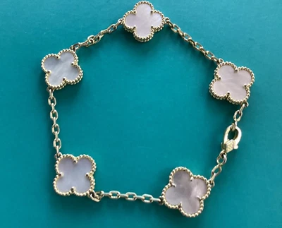 Б/у Van Cleef & Arpels альгамбра браслет 5 мотивов 18K желтое золото - Изображение 1 из 2