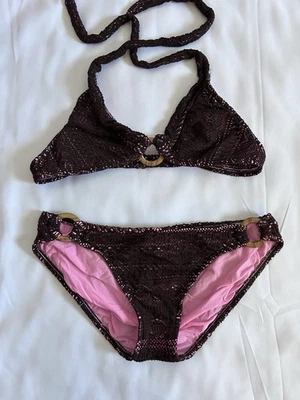 Biquíni Island Soul aparência de crochê 2 peças - Top tamanho P - Parte inferior tamanho M - Imagem 1 de 4