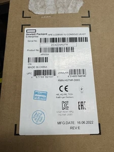 Brand New - HPE LCD8500 1U 18" Display/Keyboard Rackmount Console Kit- AF630A  - Picture 1 of 6