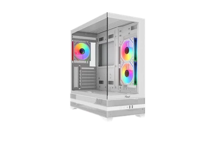 Rosewill ACA501 Gaming PC Case Computer Mid Tower ATX Case White with 4 Addressa - Image 1 of 4