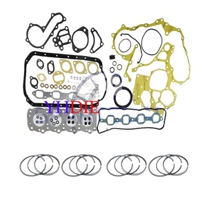 4FE1 Full Gasket Kit+Piston Rings for Isuzu Engine TCM Forklift Truck Generator - Picture 1 of 1