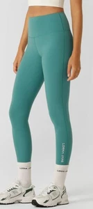 Lorna Jane Lotus No Chafe Phone Pocket jewel teal green 7/8 tights - size S - Picture 1 of 6