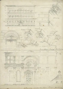 Thomas Henry Watson (1839-1913) Pencil Drawing Florence Italy 1864 Architecture - Picture 1 of 4
