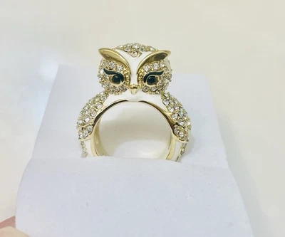 Anillo Kate Spade New York Chapado en Oro Estrella Búho Brillante Talla 7 Usado Foto 1 de 3