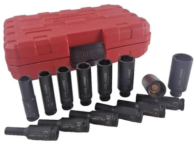 14-PC 1/4" Magnetic Deep Impact Socket 6-Point METRIC SET (4mm to 15mm) - Image 1 of 3